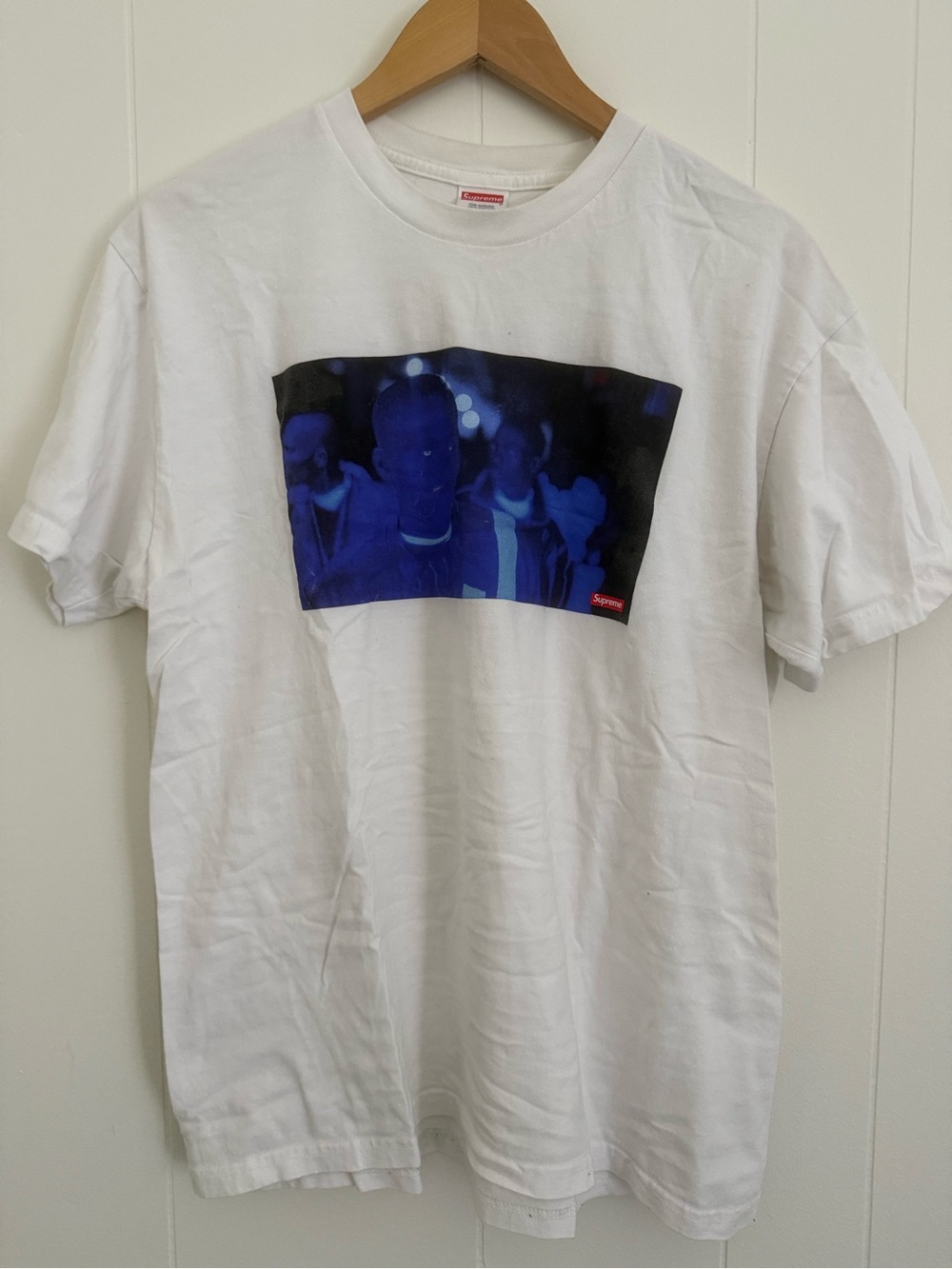Supreme White Photo Graphic Short Sleeve T-Shirt
